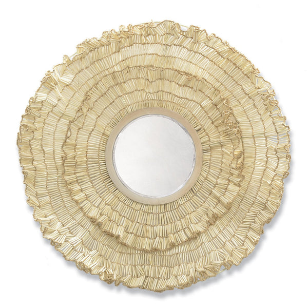 Coco Ruffle Mirror, 37"