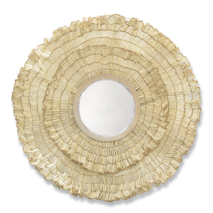 Coco Ruffle Mirror, 37"