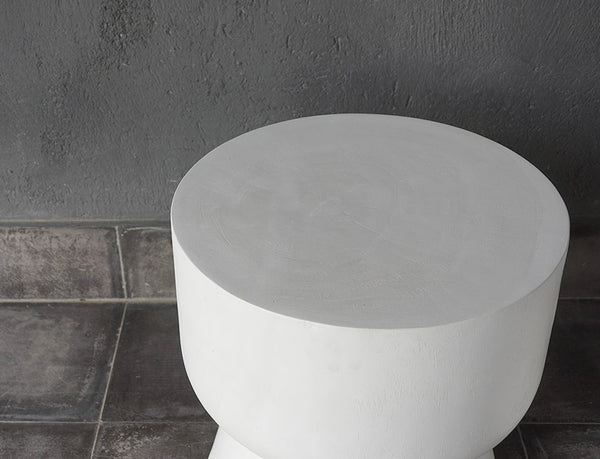 Ismaya Stool, Opaque White Finish