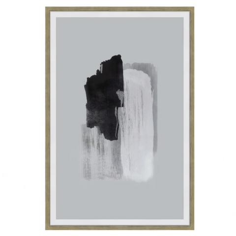 Wisdom 1 Abstract Ink Print Wall Décor, 31.5"W x 1.25"D x 47.25"H