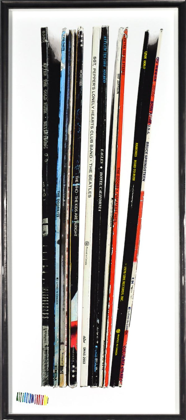 Vintage Albums II, 21.5" x 51.5"