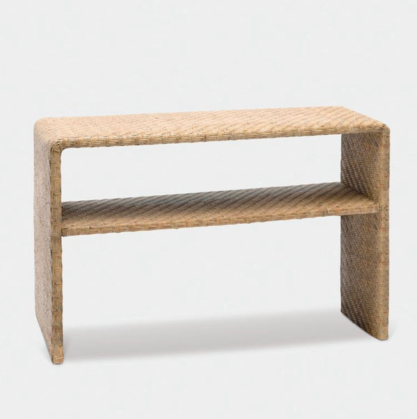Lynette Console Table-Natural, 48"L x 12"W x 31"H