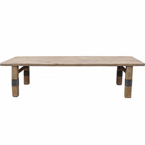 Elm Coffee Table/Bench, 64"W x 20"D x 17"H