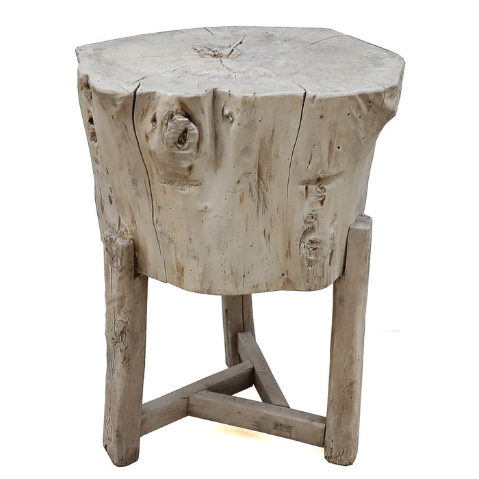 Butcher Block Side Table