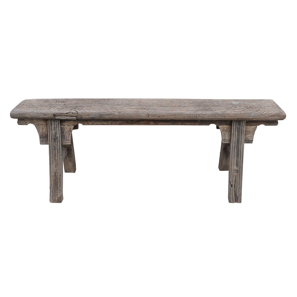 Antique elm bench from Shandong, China