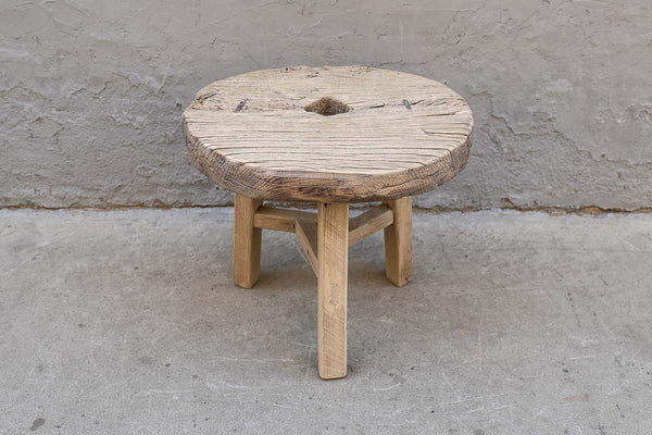 Wheel Side Table, 23"L x 23"W x  20"H