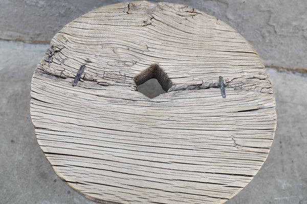 Wheel Side Table, 23"L x 23"W x  20"H