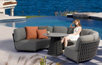 Hug Arc Corner Sofa with Optional Canopy