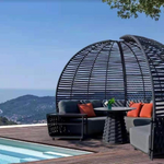 Hug Arc Corner Sofa with Optional Canopy