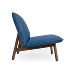 Cantor Leather Lounge Chair, Indigo Mist/Fawn