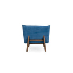 Cantor Leather Lounge Chair, Indigo Mist/Fawn