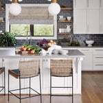 Nora Barstool - Navy Fabric