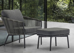 Yarrow Chair and Ottoman, Gray