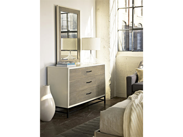 Spencer Dresser - Gray, 56"W x 18"D x 35"H