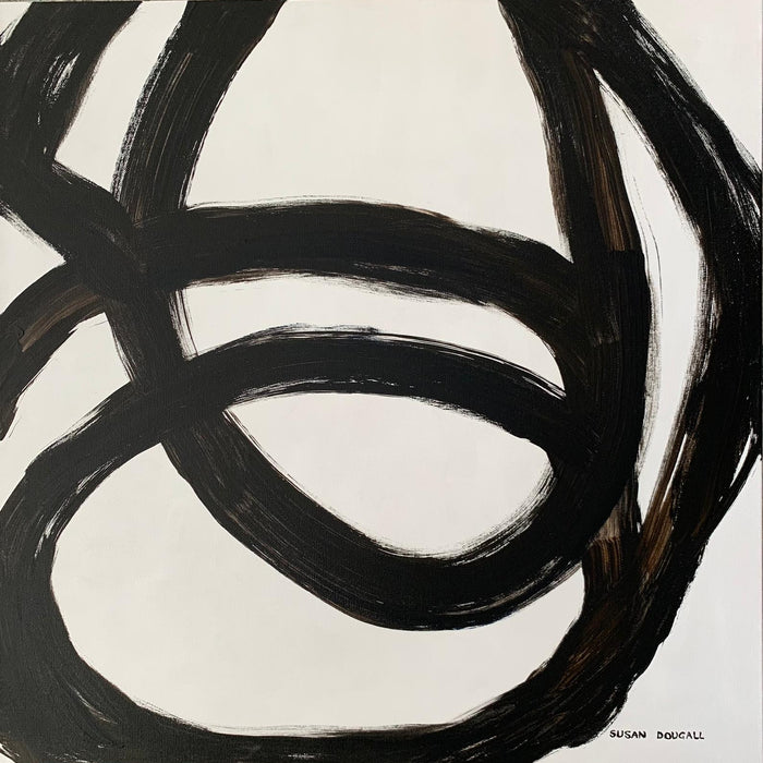 Black Stripe, 24"L x 24"W