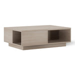 Papyrus Elm Cocktail Table, Dove, 48" x 32"