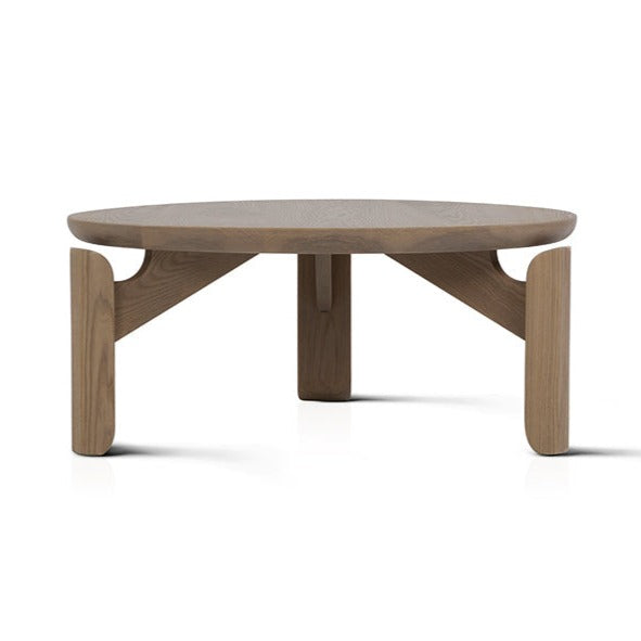 Mesa 32" Round Coffee Table, Shiitake