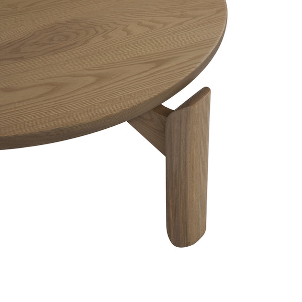 Mesa 32" Round Coffee Table, Shiitake