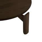 Mesa 32" Round Coffee Table, Ebony