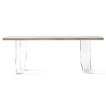 Cove Acrylic Dining Table 82", Dove