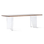 Cove Acrylic Dining Table 82", Dove