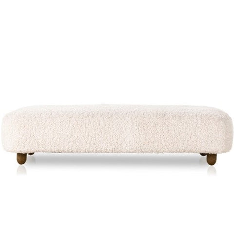 Aniston Rectangle Ottoman, Andes Natural, 65.5"W x 36.5"D x 16"H
