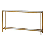 Hayley Console Table, Gold, 60"W x 31"H x 10"D