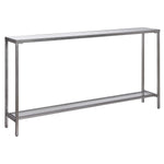 Hayley Console Table- Silver, 60"W x 31"H x 10"D