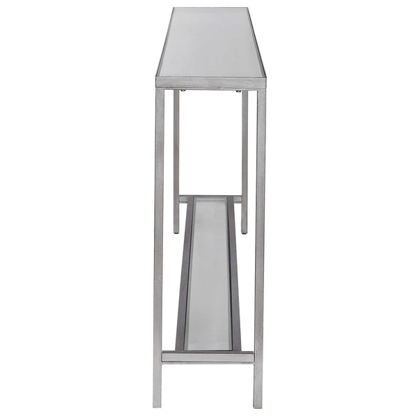 Hayley Console Table- Silver, 60"W x 31"H x 10"D