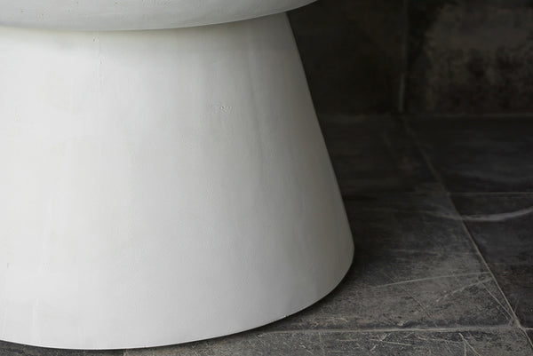 Ismaya Stool, Opaque White Finish