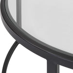 Rhea Nesting Coffee Tables- Black, S/2