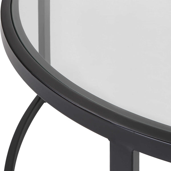 Rhea Nesting Coffee Tables- Black, S/2