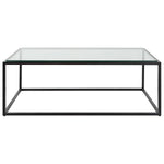 Bravura Coffee Table - Black, 48"W x 17"H x 30"D