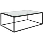 Bravura Coffee Table - Black, 48"W x 17"H x 30"D