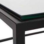 Bravura Coffee Table - Black, 48"W x 17"H x 30"D