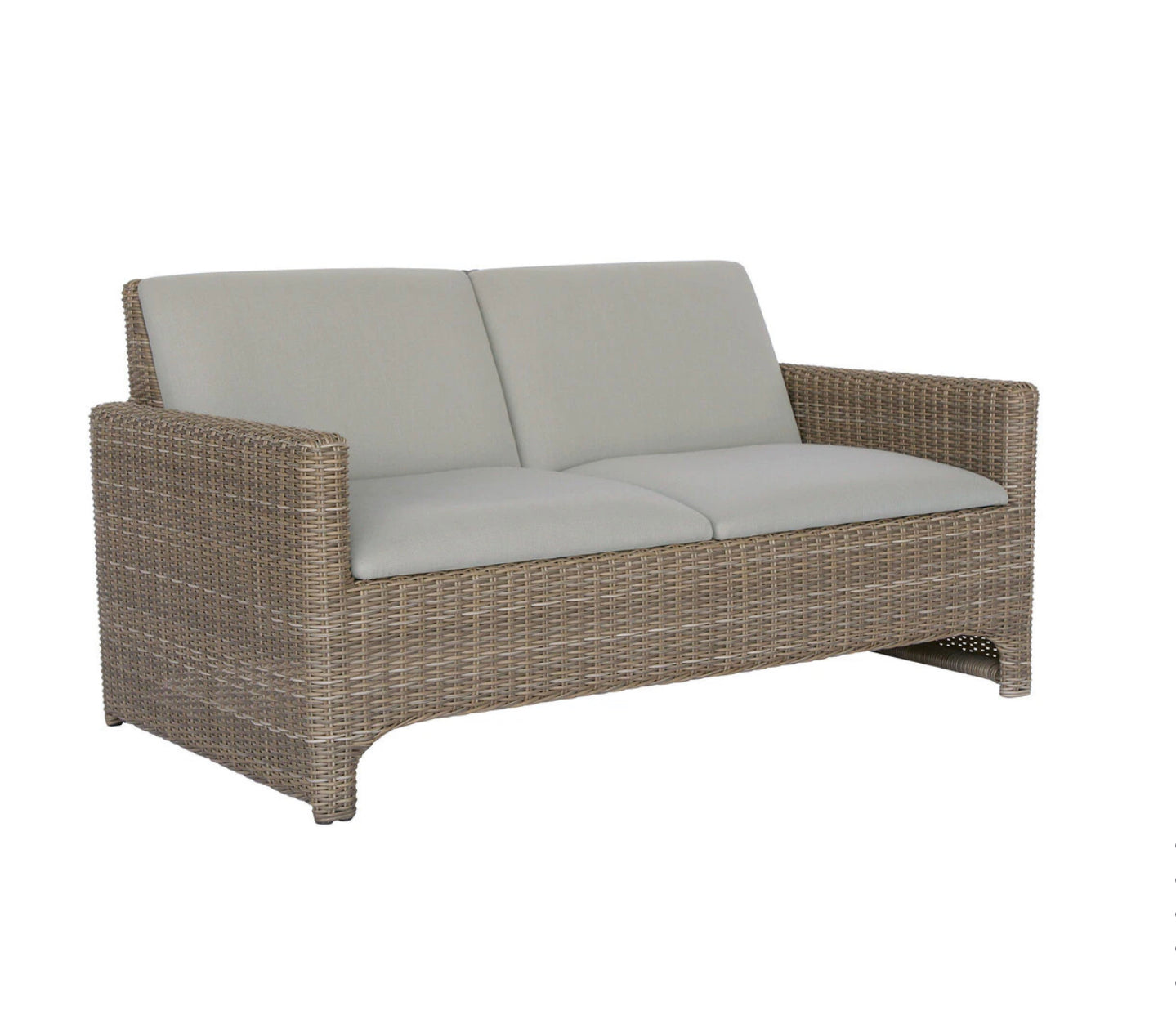 Milano Settee- Driftwood/ Taupe