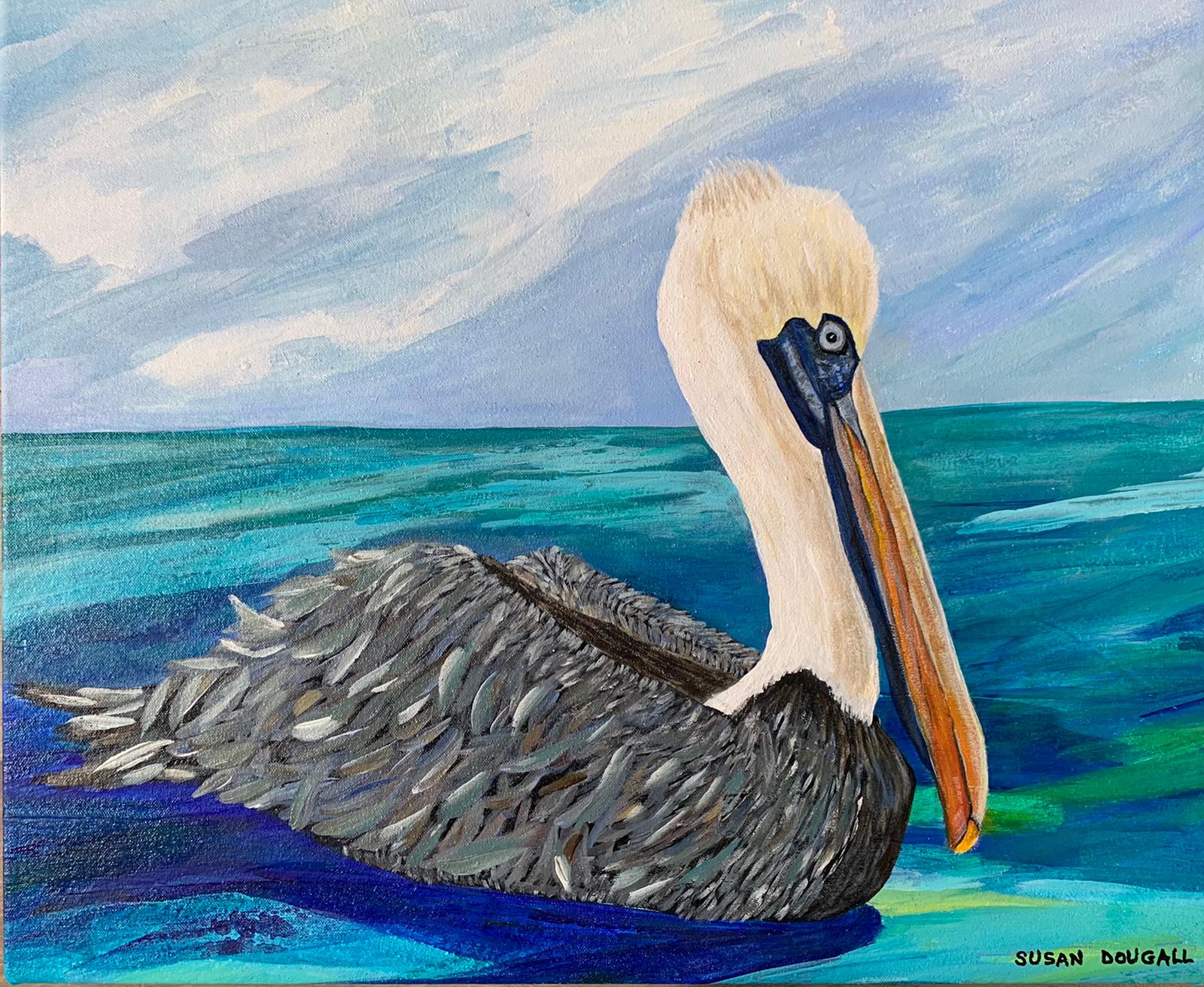 Pelican, 25"L x 20.5"W