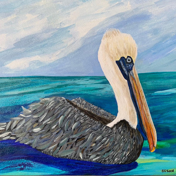 Pelican, 25"L x 20.5"W