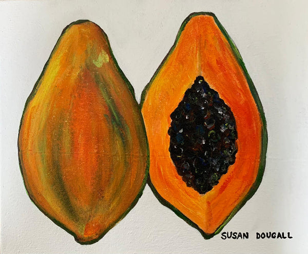 Papaya, 14.5"L x 12"W