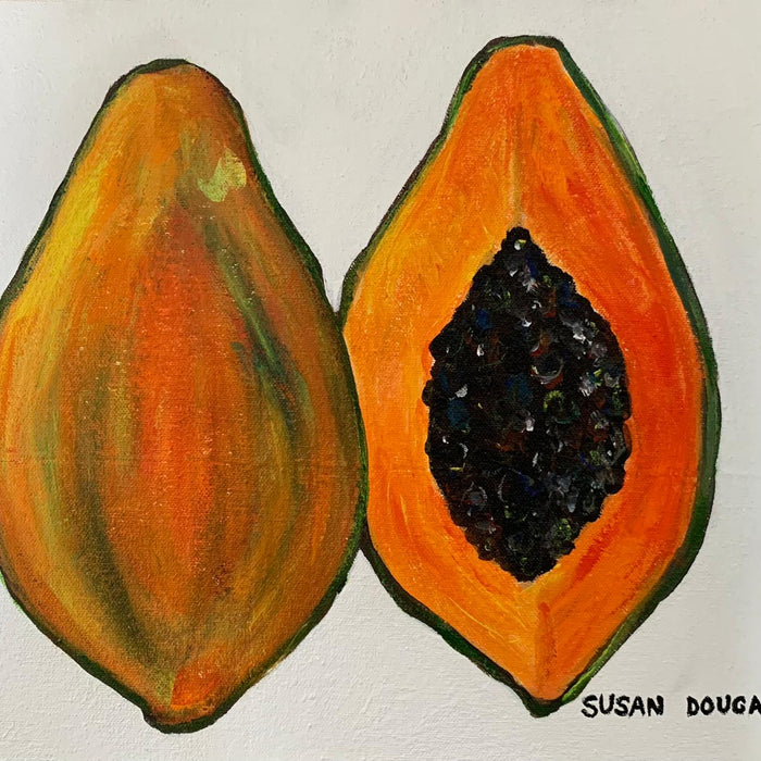 Papaya, 14.5"L x 12"W