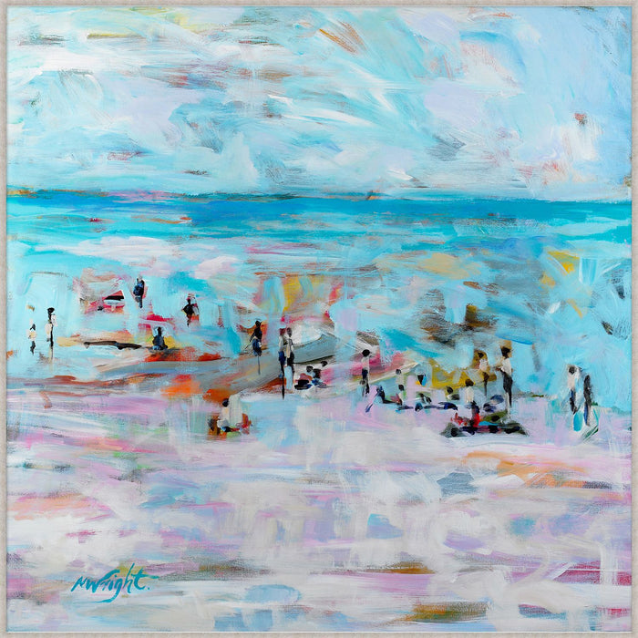 Beach People, 50.5"W x 50.5"H