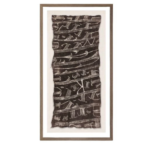 Bark Cloth III - Mocha, 15" x 28"