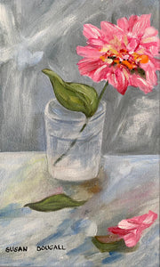 Flower in Vase, 10"L x 17.5"W