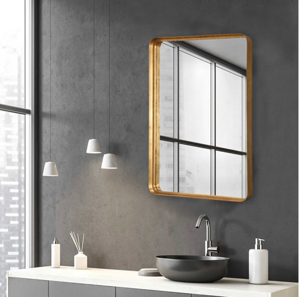 Crofton Gold Large Mirror, 30"W X 3"D X 40"H