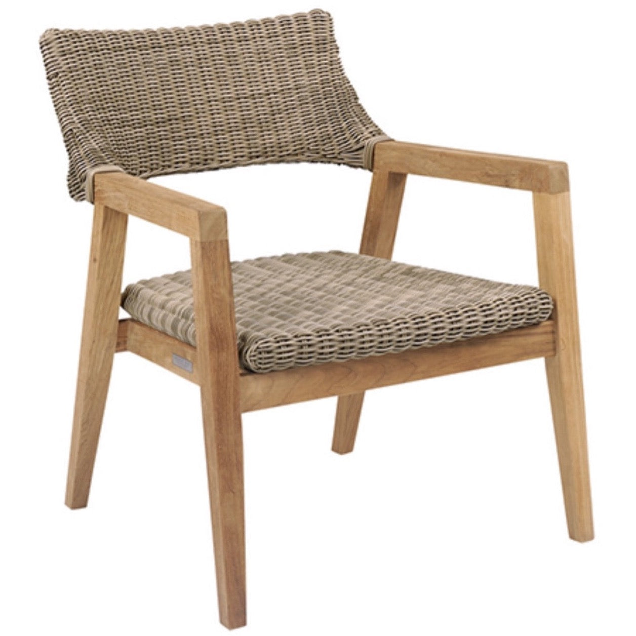 Spencer Club Chair-Teak/Willow
