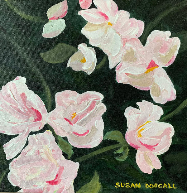 Flowers, 12.5"L x 12.5"W