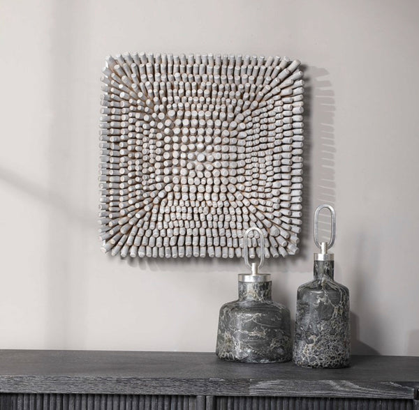 Portside Wood Wall Panel, W:24" X D:4" X H:24"