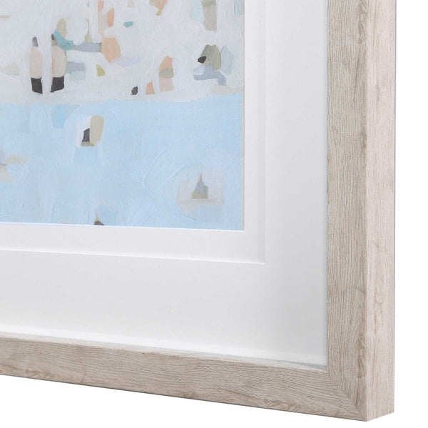 Sea Glass Sandbar Frames Prints S/2, 31 W" X 31"H