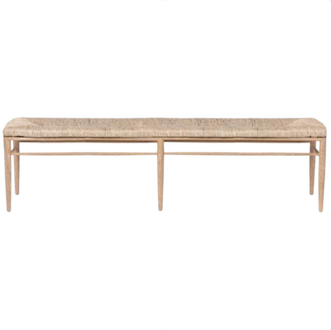 Colwyn 68" Bench-Cerused White Oak