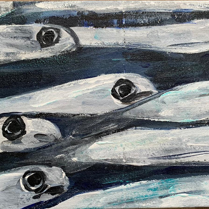 Group of Fish, 17.5"L x 10"W